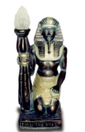 Pharao mit Lampe schwarz  58 cm