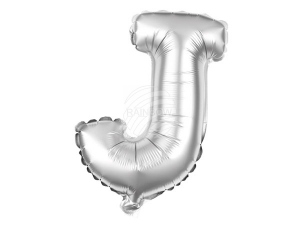 Foil balloon helium balloon silver Letter J