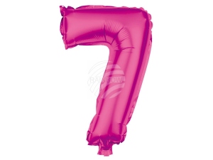 Folienballon Helium Ballon pink Zahl 7