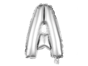Foil balloon helium balloon silver Letter A