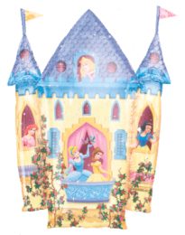 Foil balloon Princess Castle