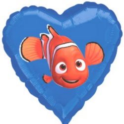 Folienballon Herz Nemo fisch