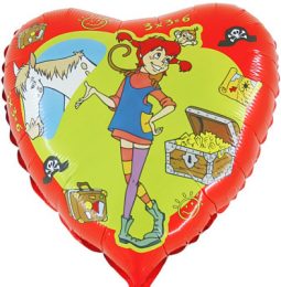 Folienballon Herz Pippi