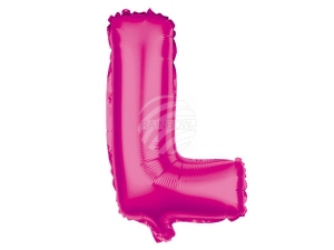 Folienballon Helium Ballon pink Buchstabe L