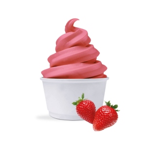 Soft ice cream powder strawberry 100% vegan
