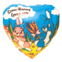 Folienballon some bunny loves you