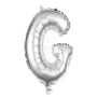 Folienballon Helium Ballon silber Buchstabe G