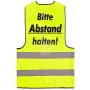 Safety vest yellow with print model WW-14