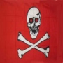 Fahne Pirat rote Augen rotes Tuch